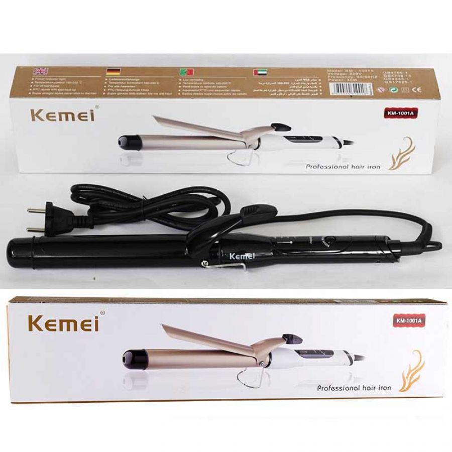 Kemei Four Levels Control Temperature Hair Curling Iron KM-1001A